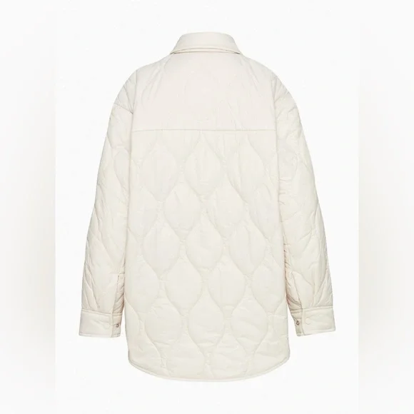Wilfred Aritzia The Ganna Quilted Jacket Bone XSmall - Picture 9 of 16
